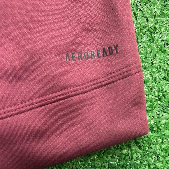 Adidas red hoodie sweatshirt full zip up jacket size larger - Picture 4 of 4